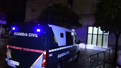 Antonio Tejado llega en furgón policial a los Juzgados de Sevilla
