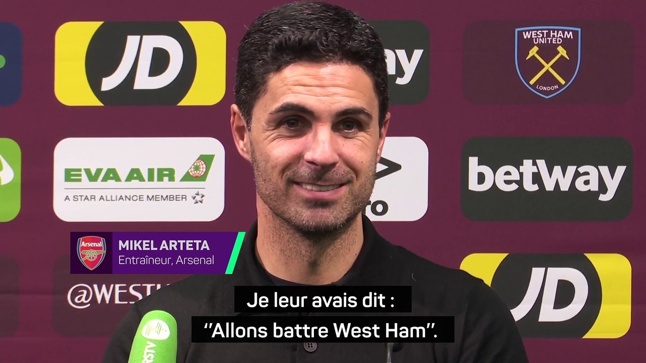Arteta : ''Je suis très heureux pour Rice''
