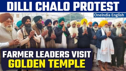 Farmers’ Protest: Farmers pay obeisance to Shri Akal Takht Sahib before leaving for Delhi | Oneindia