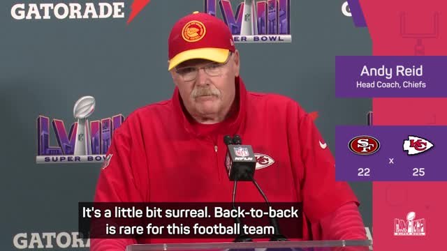 Winning back-to-back Super Bowls is 'surreal' - Andy Reid