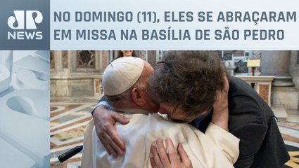 Milei se reúne com papa Francisco no Vaticano