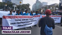 Gelar Aksi di Patung Kuda Monas, Ormas dan Mahasiswa Tolak Pemakzulan Jokowi