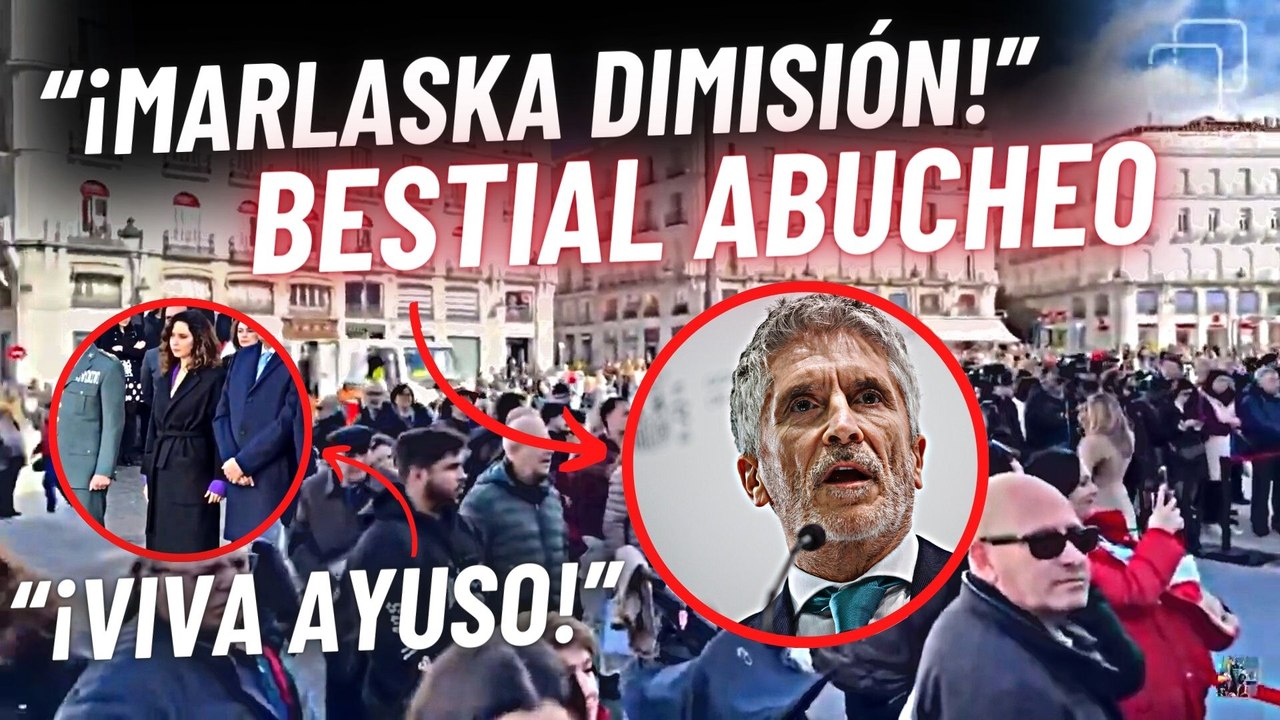 “¡Marlaska dimisión, Marlaska asesino!”: clamor en el acto de homenaje a los guardias civiles asesinados en Barbate