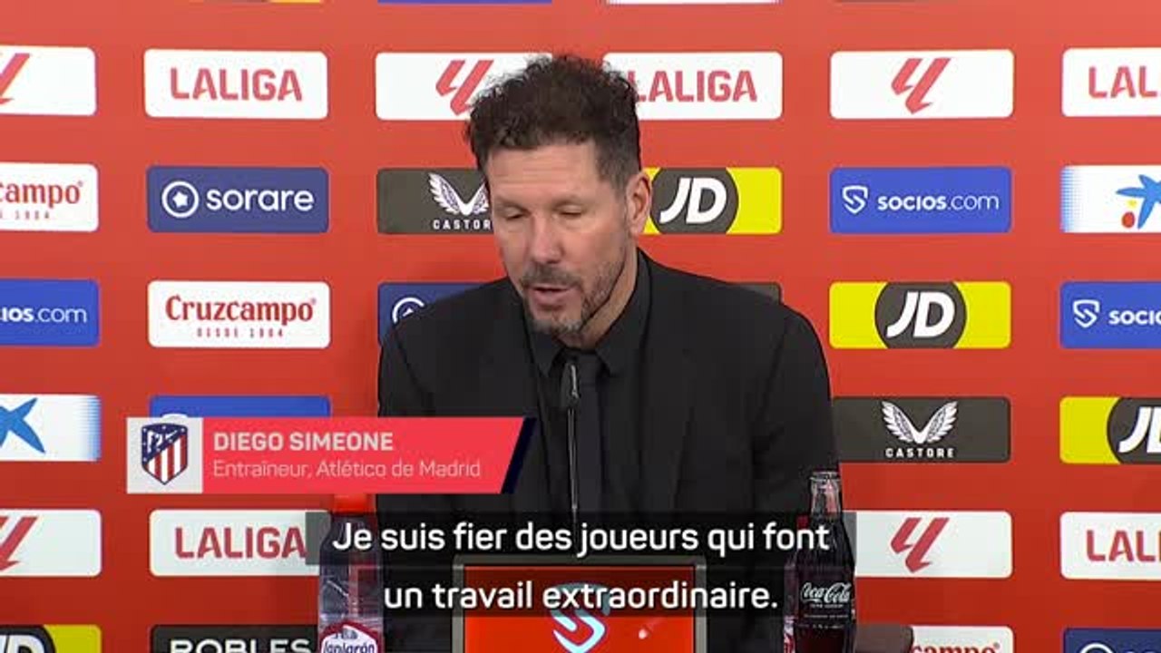 Atl. de Madrid - Simeone n'est pas inquiet après la défaite