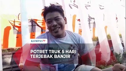 Curhat Sopir Truk 5 Hari Terjebak Banjir Demak, Tertahan di Pengungsian