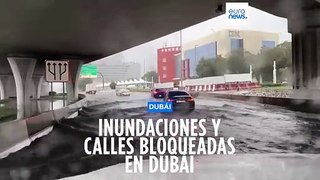 Las fuertes lluvias causan inundaciones en Dubái
