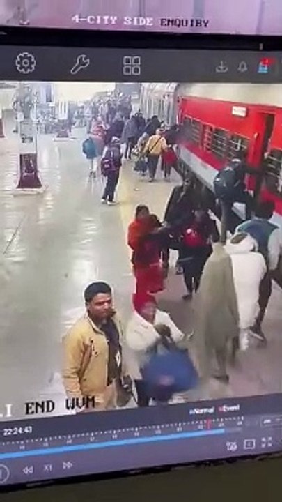 प्रयागराज आरपीएफ टीम ने जीवन रक्षा के तहत् इस तरह बचाई महिला के जान, देखें वीडियो