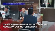 Hitungan Detik Motor Terparkir di Garasi Rumah Digondol Maling, Terekam CCTV!