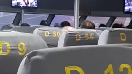 Deniz otobüsünde korku dolu anlar kamerada