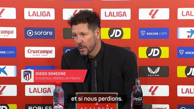 Simeone n'est pas inquiet après la défaite