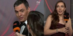 La 'Pedrosfera' en TVE: Vea el ordinario peloteo de una reportera a Sánchez en la gala de los Goya