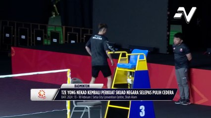 Ng Tze Yong tekad kembali perkuat skuad negara selepas pulih cedera