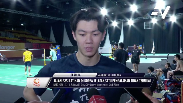 Lee Zii Jia laung keyakinan selepas sesi latihan bersama pemain Korea