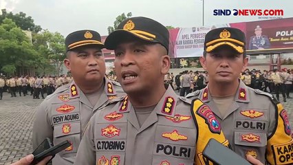 Pengamanan Pemilu, Ribuan Personel Polisi Digeser ke 18 Kecamatan di Sidoarjo