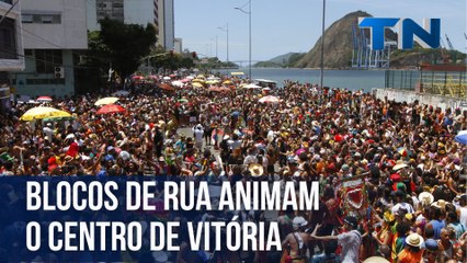 Blocos de rua animam o Centro de Vitória