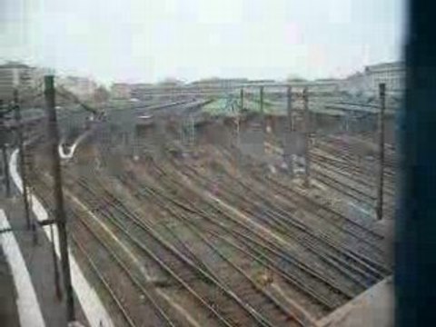 Los rieles de los trenes de paris
