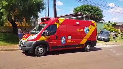 Idosa fica ferida ao cair de escada no bairro Brasília