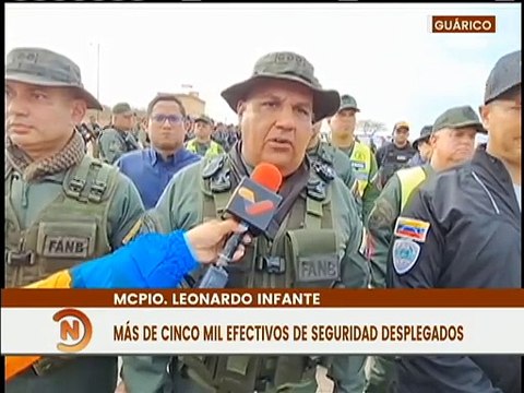 Más de 5 mil efectivos de seguridad y salud se encuentran desplegados en el edo. Guárico