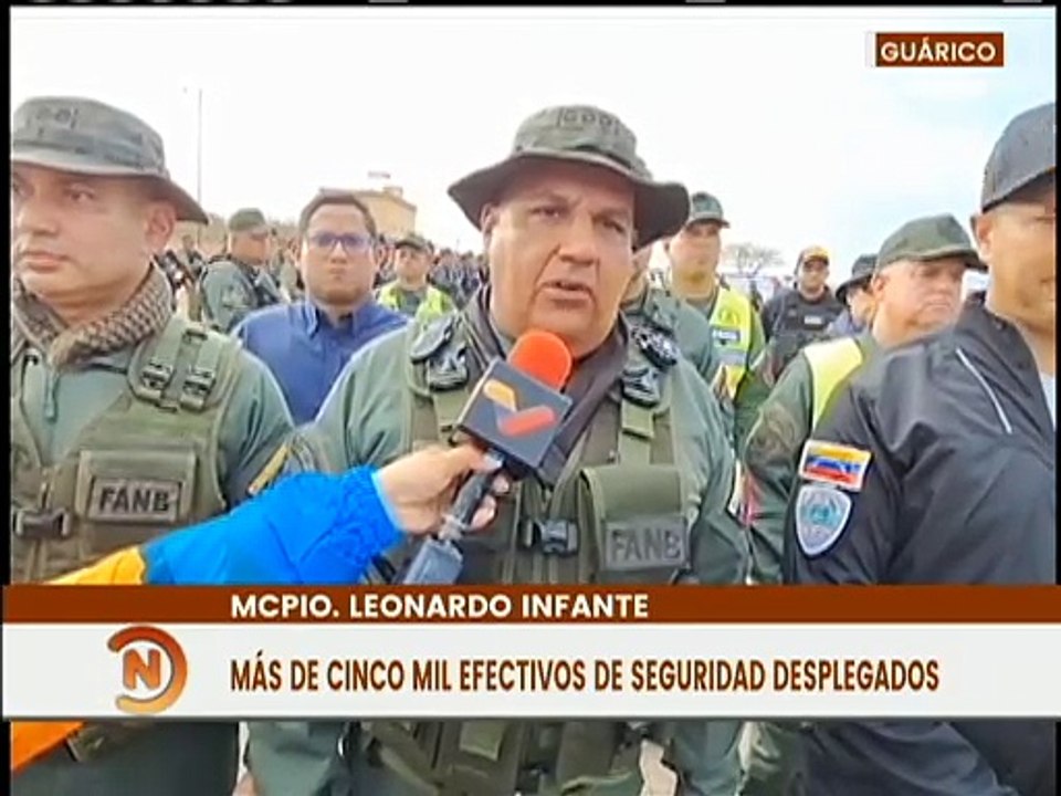Más de 5 mil efectivos de seguridad y salud se encuentran desplegados en el edo. Guárico