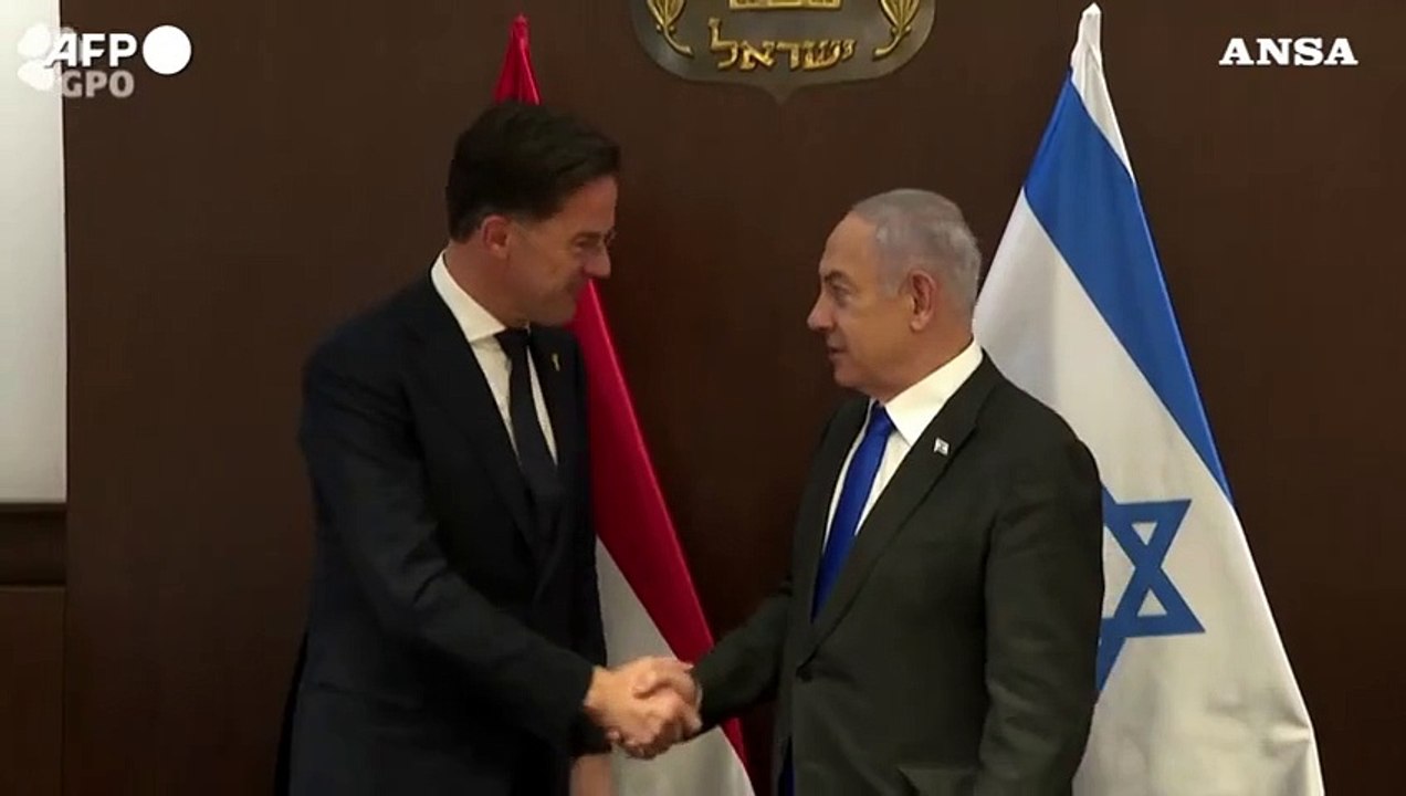 Natanyahu incontra Rutte a Gerusalemme
