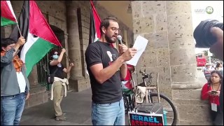 Cientos de ciudadanos pro Palestina protestan en Guadalajara; denuncian represión policial