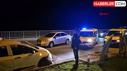 Alkollü sürücü polis memuruna tabanca çekti