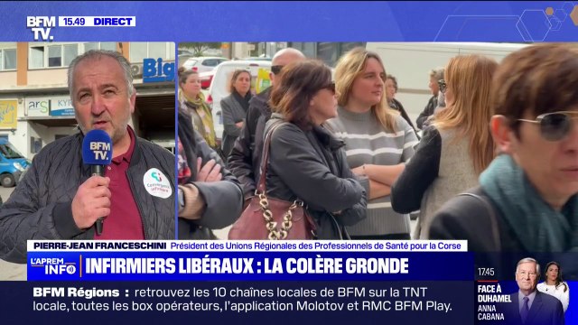 Colère des infirmiers libéraux: On est en train de créer des déserts infirmiers estime Pierre-Jean Franceschini (Union régionale des professionnels de Santé pour la Corse)