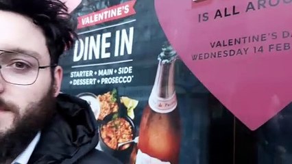 Daniel Walton on valentine's day in Wolverhampton