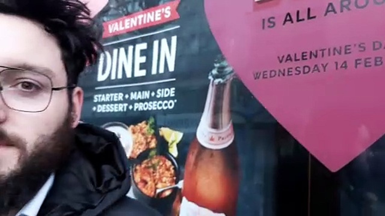 Daniel Walton on valentine's day in Wolverhampton