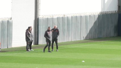 Manchester City train ahead of UCL trip to Copenhagen