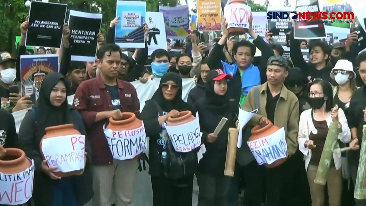 Ratusan Massa Kembali Gelar Aksi Gejayan Memanggil, Kritik Politik Dinasti dan Rusaknya Demokrasi