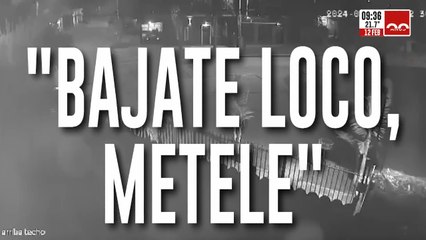 Violento ataque motochorro: "Bajate loco, metele"