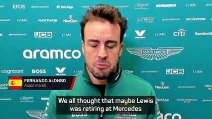 Alonso expected Hamilton to retire with Mercedes