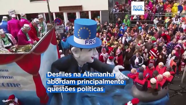 Milhares de pessoas saem à rua na Europa para celebrar o Carnaval