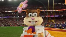 SpongeBob’s Sandy Cheeks reports from Super Bowl sideline on Nickelodeon’s NFL broadcast