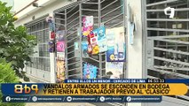 Cercado de Lima: detienen a barristas que entraron a bodega y retuvieron a trabajador