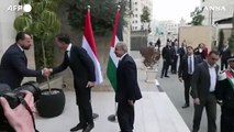Ramallah, il primo ministro palestinese incontra il premier olandese Rutte