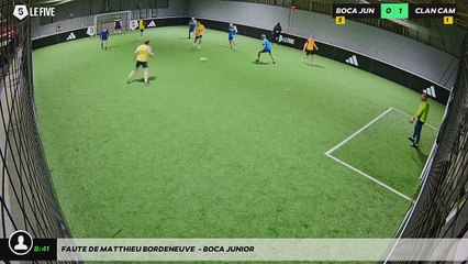 Faute de Matthieu Bordeneuve  - BOCA JUNIOR