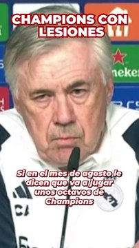 Que habíamos pasado la fase de grupos , Ancelotti tira de Ironía al ser preguntado por las lesiones