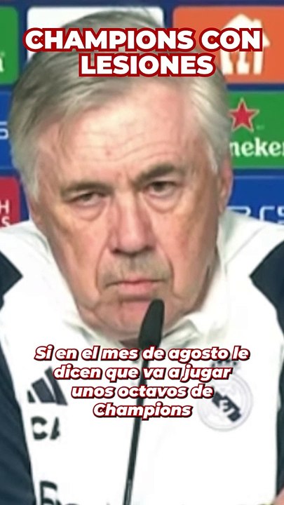 "Que habíamos pasado la fase de grupos", Ancelotti tira de Ironía al ser preguntado por las lesiones