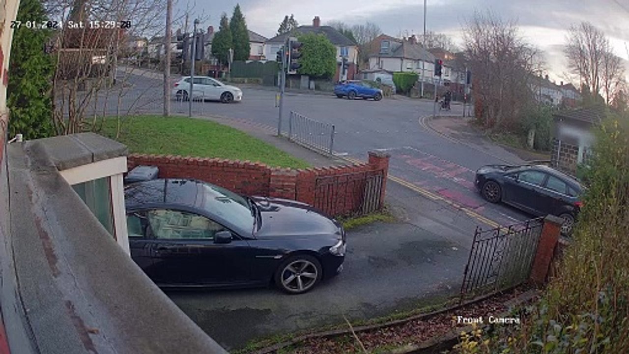Turning Car Collides With Biker