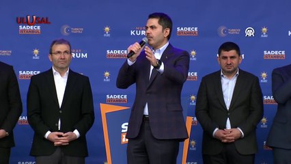 AK Parti İBB Adayı Murat Kurum Pendik'te konuştu
