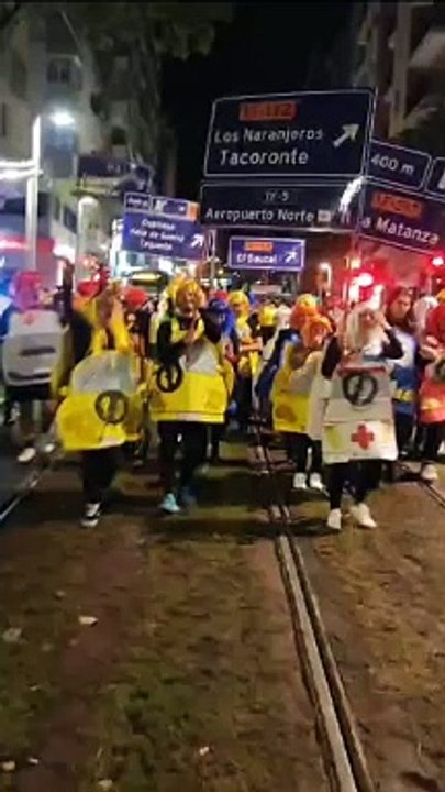 Disfraz de la TF-5 en el Carnaval de Santa Cruz de Tenerife