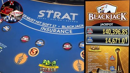 BLACKJACK in LAS VEGAS! WHAT HAPPENS IS CRAZY!？!!