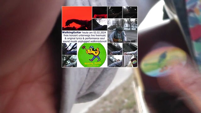WalkingGuitar heute am 2.Februar 2024 freie konzert unterwegs graduit concert sur le chemin live livemusic & original lyrics & performance walknrocknroll promenade musicale musical travel musikalische spaziergang
