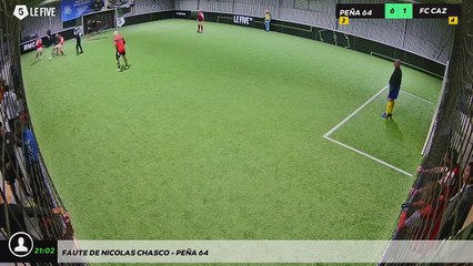 Faute de Nicolas CHASCO - PEÑA 64