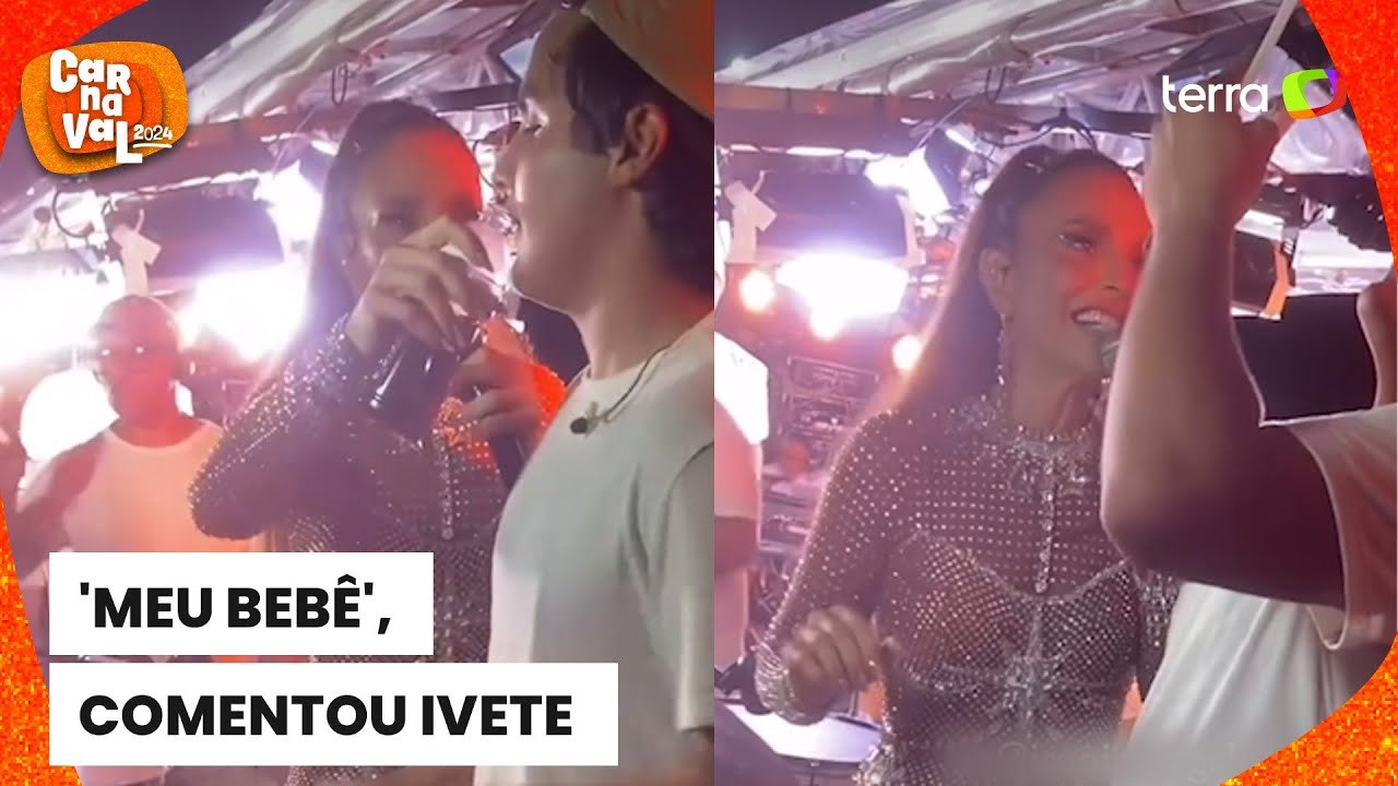 Carnaval 2024: Ivete Sangalo hidrata o filho durante show e ganha elogios: 'Mãe é mãe'