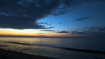 The stillness of the sea
