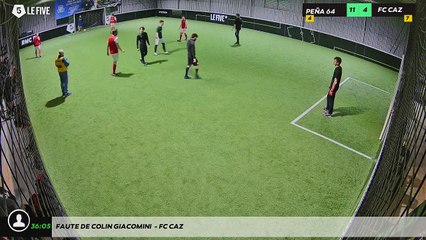 Faute de Colin Giacomini  - FC CAZ