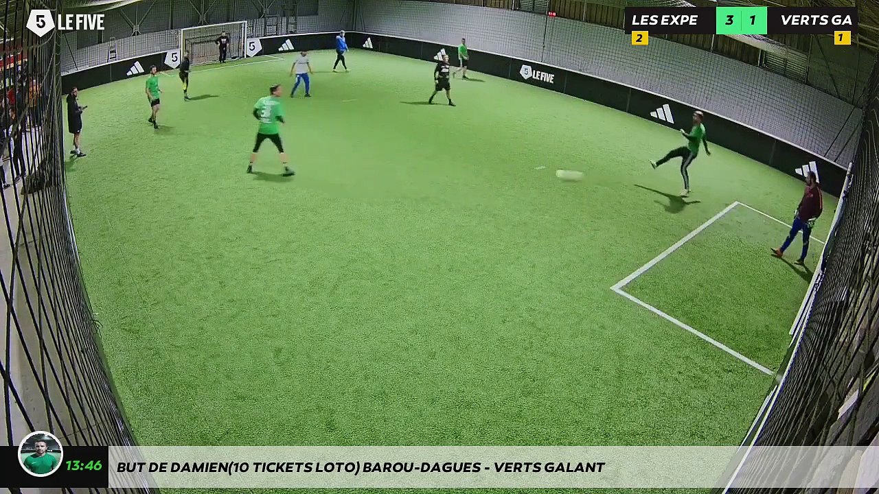 But de Damien(10 tickets LOTO) Barou-dagues - VERTS GALANT